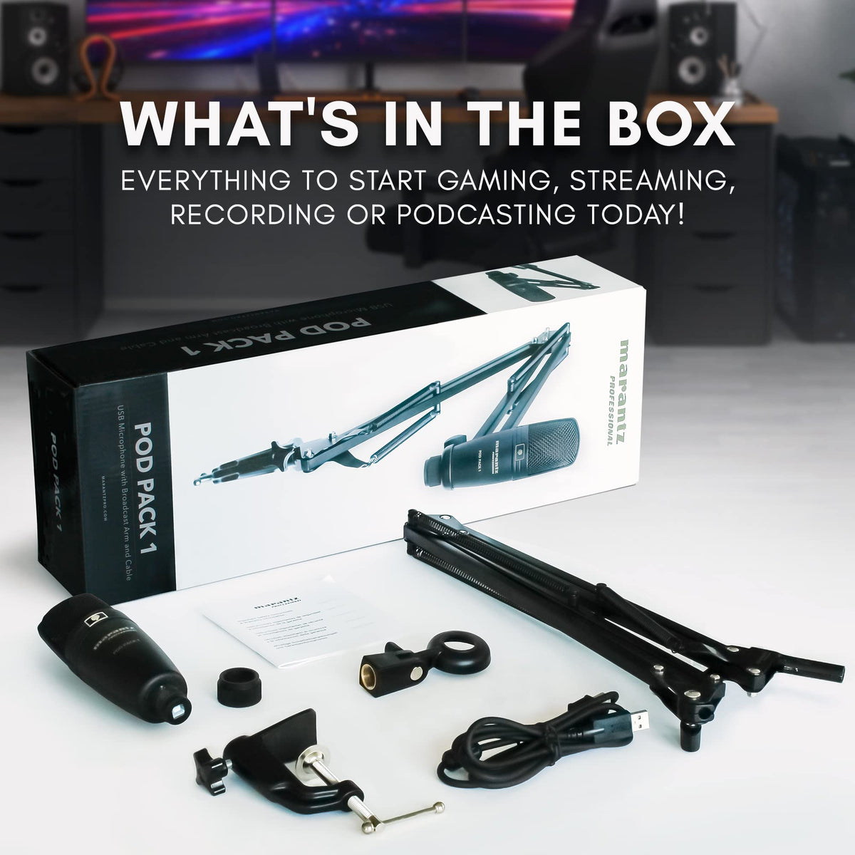 USB Microphone with Boom Arm W6056