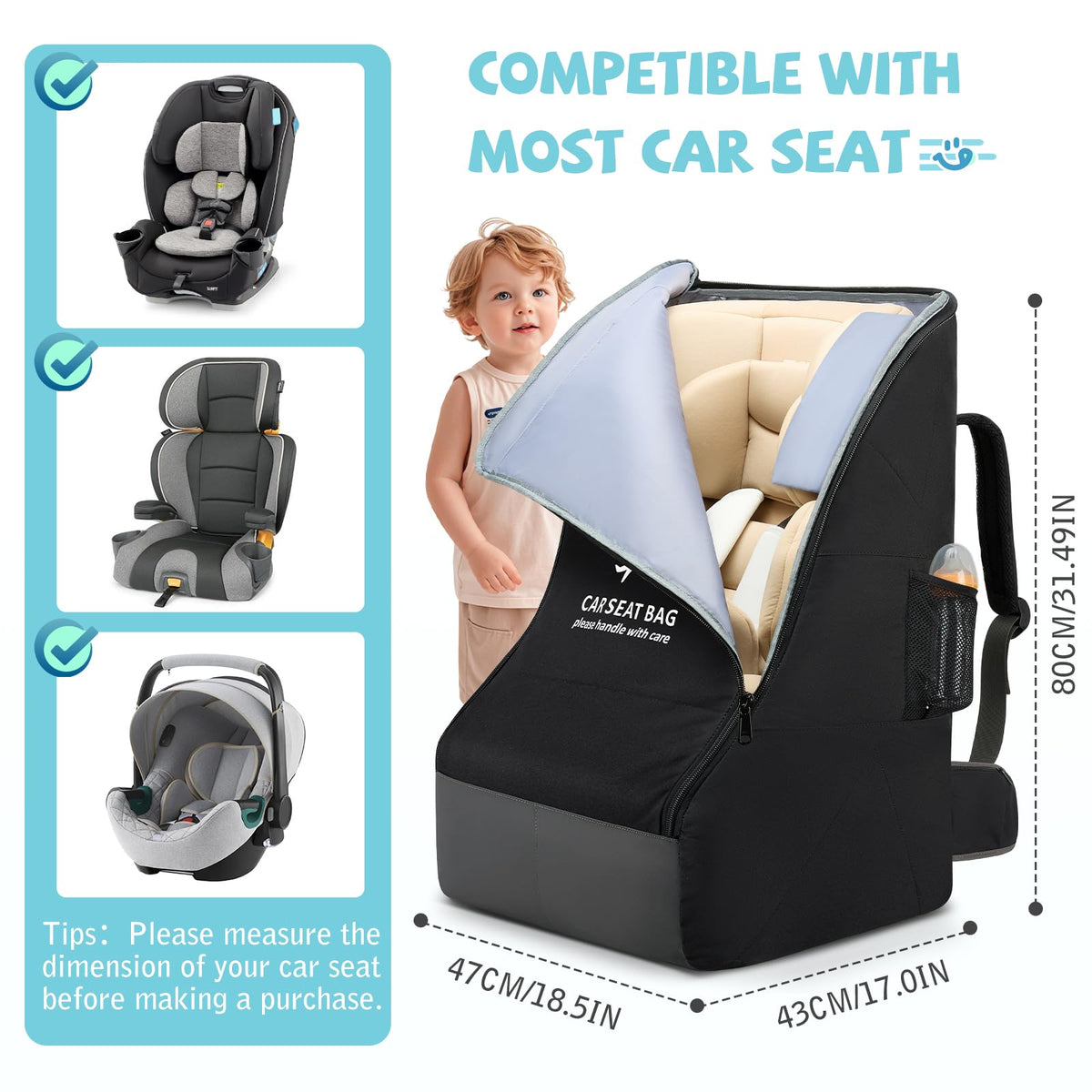 Padded Car Seat Travel Bag K255495