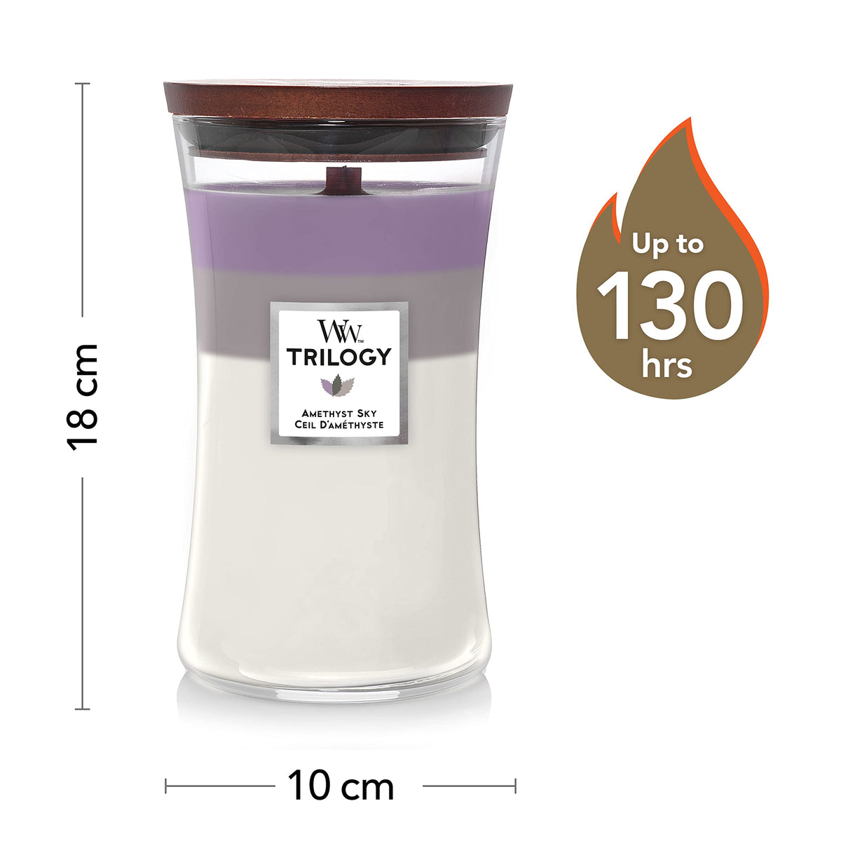 Large Scented Candle with Crackling Wick U8816