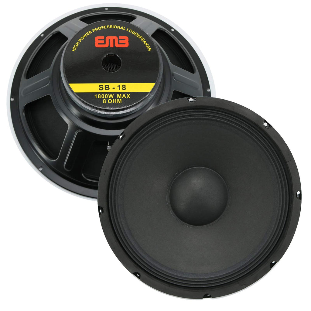 18-Inch Car Audio Subwoofer Speaker, 1800W Max Power, 8 Ohm R897609