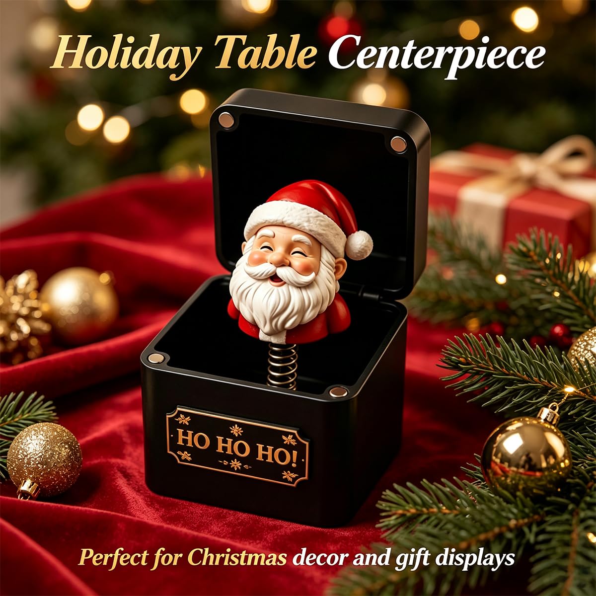 Black & Gold Pop-Up Jack in the Box G868005