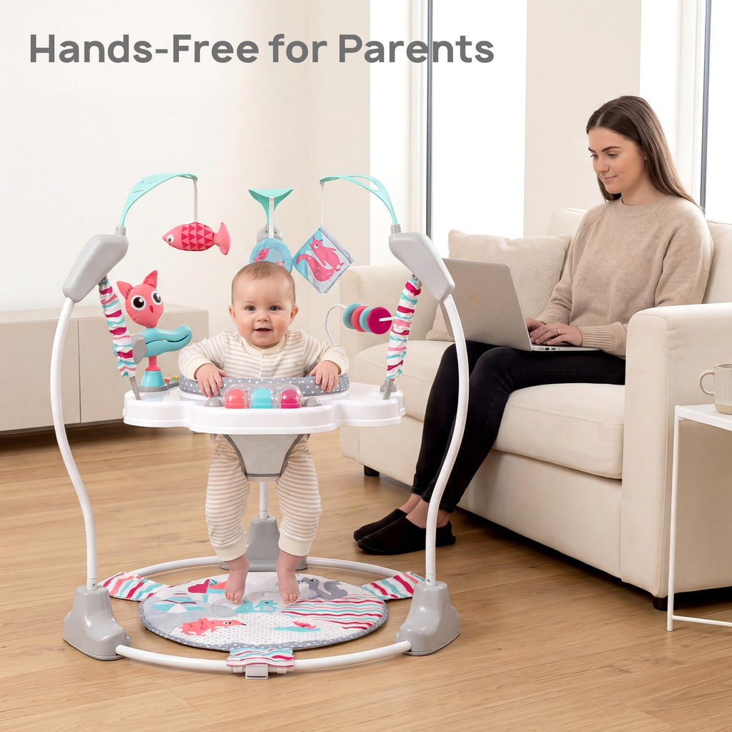 Baby Jumper Activity Center with Music & Lights, Pink U478