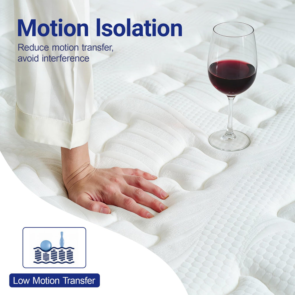 Full 12 Inch Hybrid Mattress with Memory Foam S364