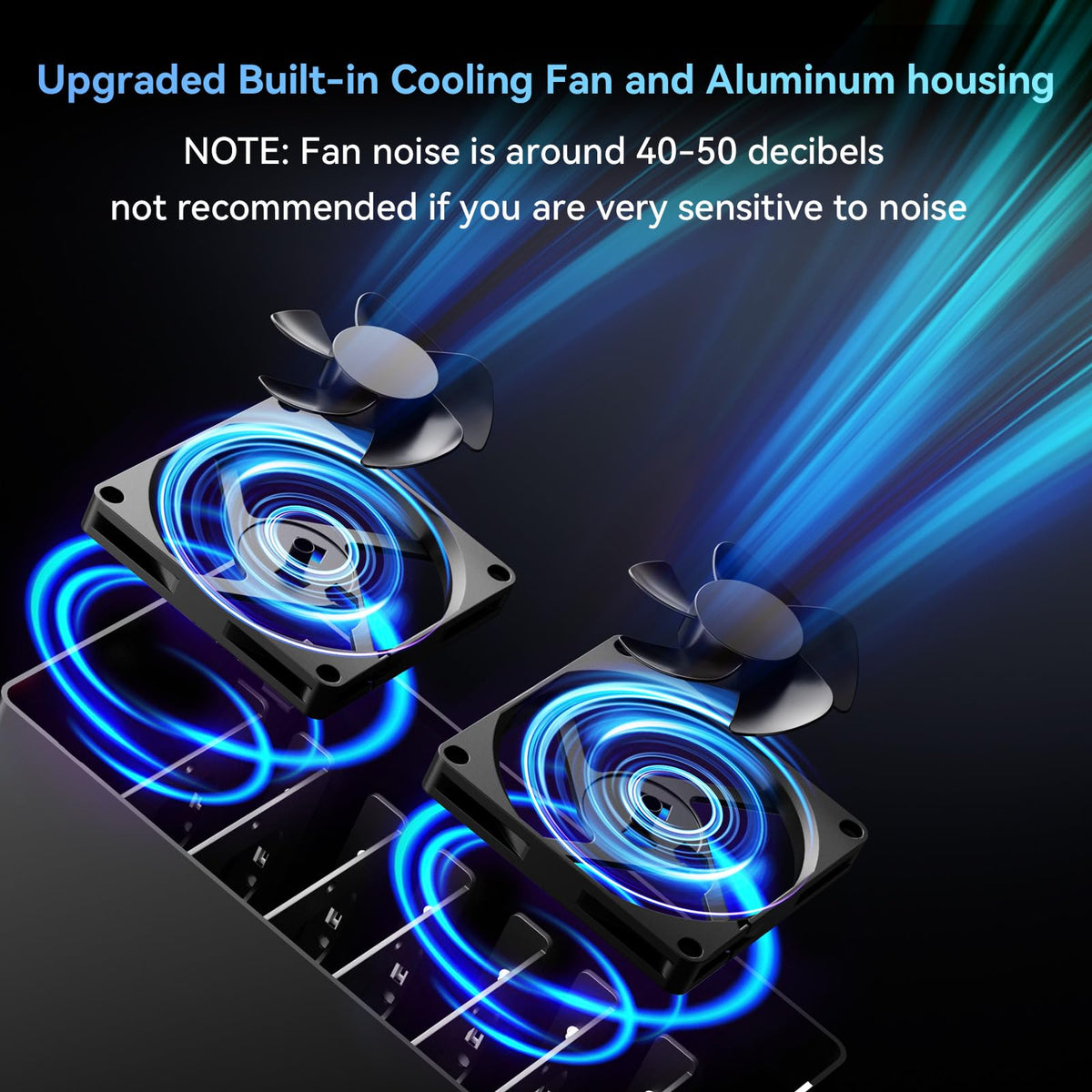 Aluminum 8 Bay Hard Drive Enclosure with Cooling Fan X226196
