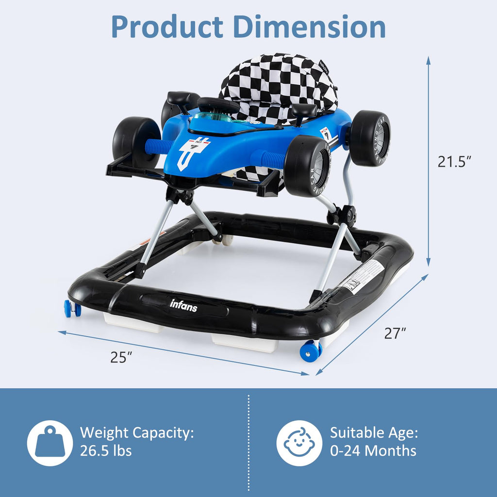 4 in 1 Foldable Baby Walker with Adjustable Height I323