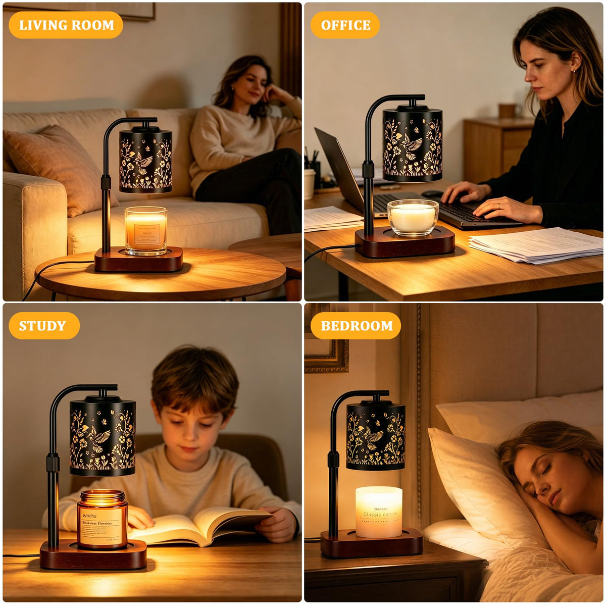 Candle Warmer Lamp with Timer & Dimmer Y783