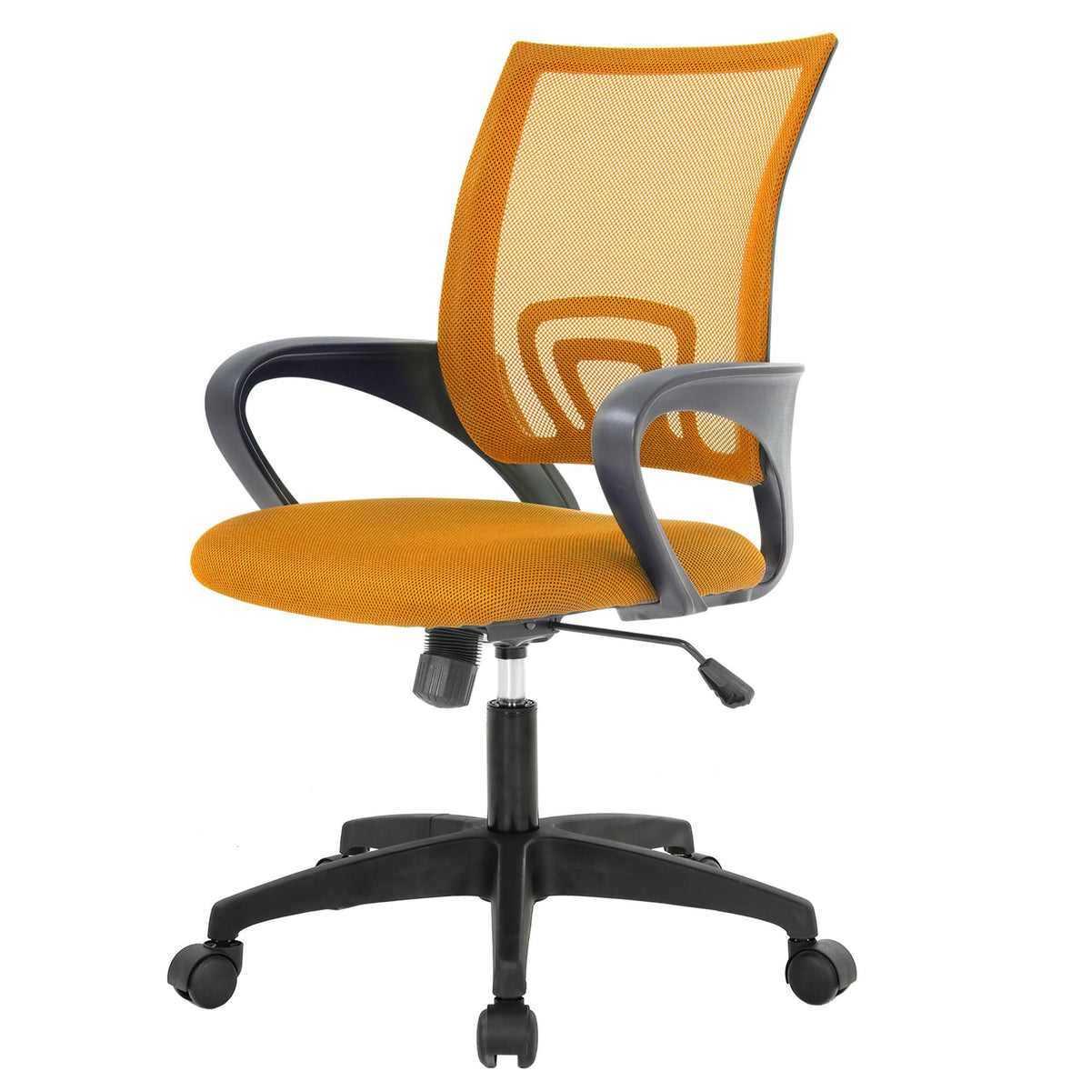 Orange Office Chair with Lumbar Support E740