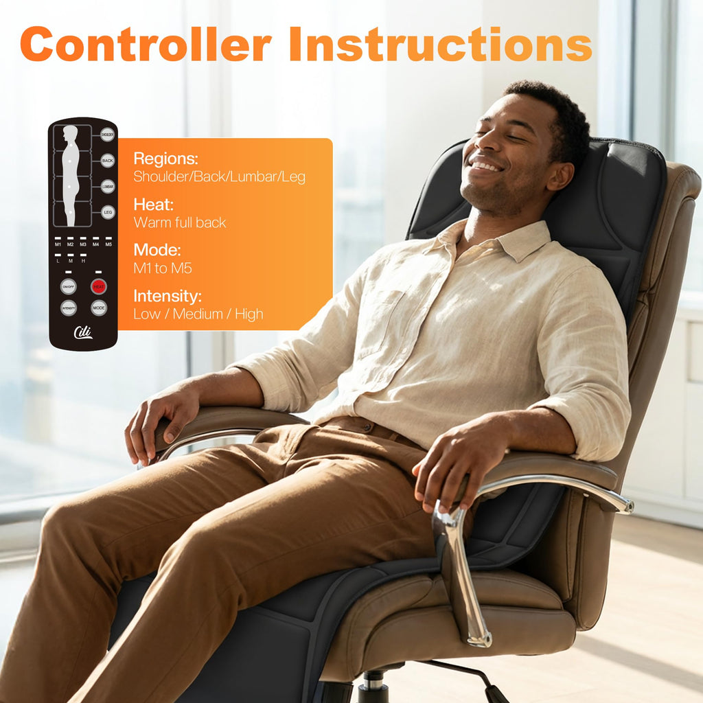 10 Vibration Motors Massage Mat with Auto Shut Off F848783