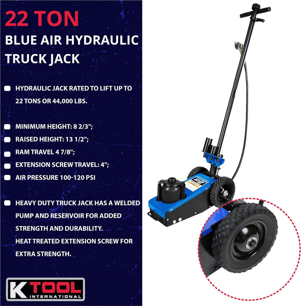 22 Ton Air Hydraulic Truck Jack 44,000 lbs N665