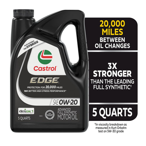 0W-20 Full Synthetic Motor Oil, 5 Quarts C15848