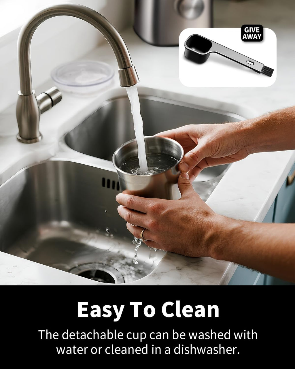 Electric Blade Coffee Grinder with Removable Stainless Steel Bowl A764