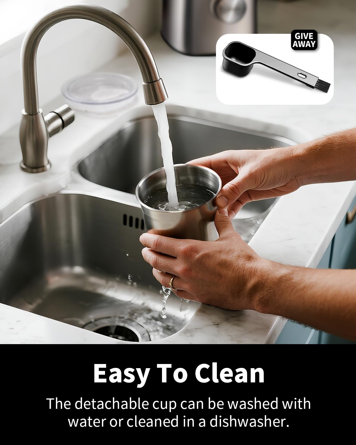 Electric Blade Coffee Grinder with Removable Stainless Steel Bowl A764