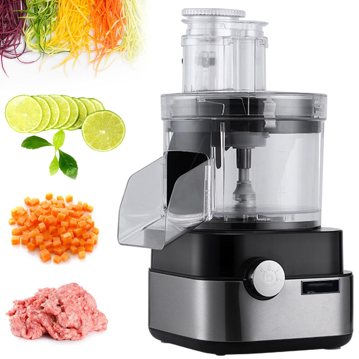 4 in 1 Electric Vegetable Dicer with Dicing Molds D9176