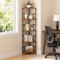 5-Tier Tall Corner Bookshelf with Metal Frame S5732