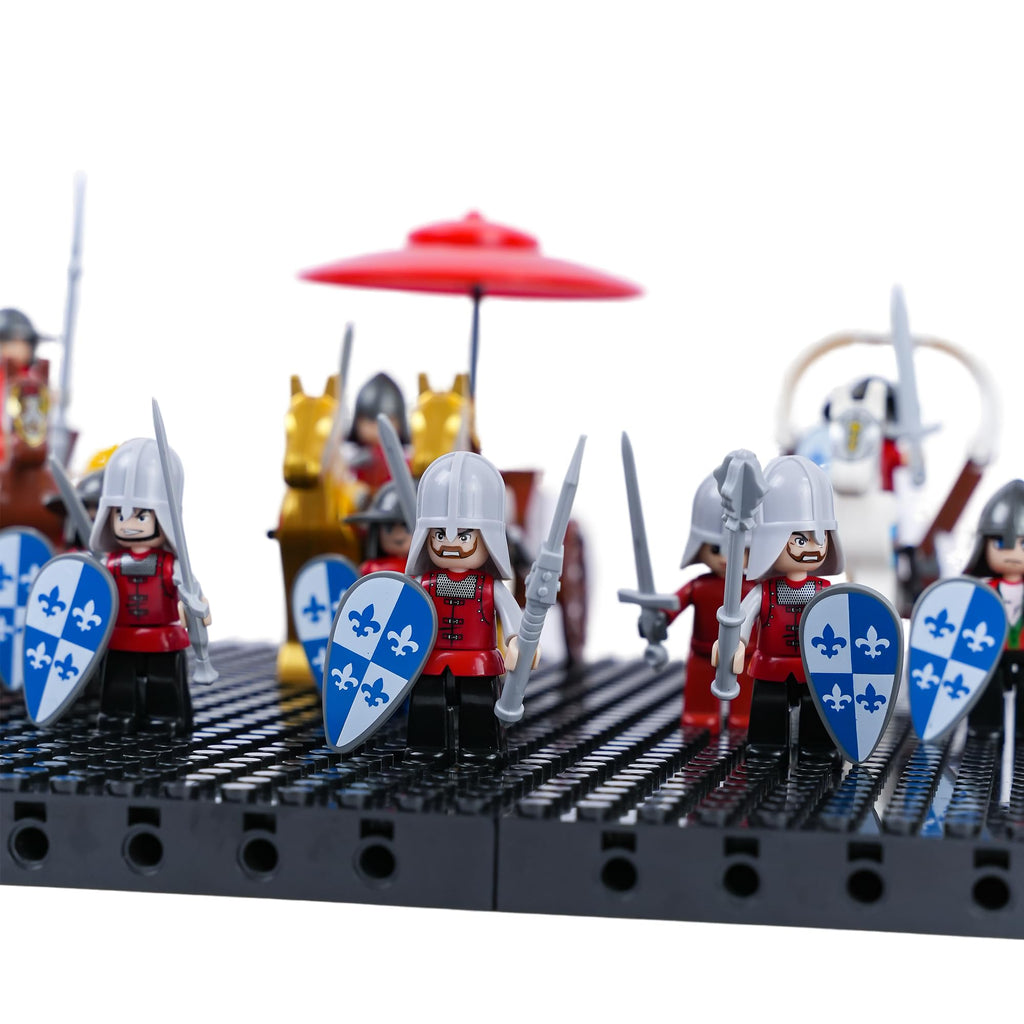 Medieval War Chariot Building Block Set with 12 Minifigures X751