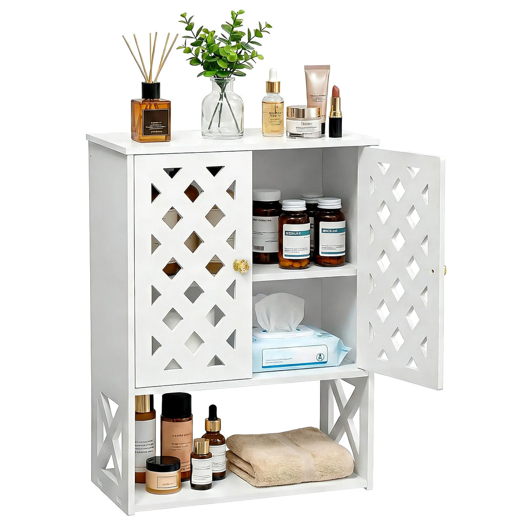 Bathroom Medicine Cabinet with 2 Doors C10569