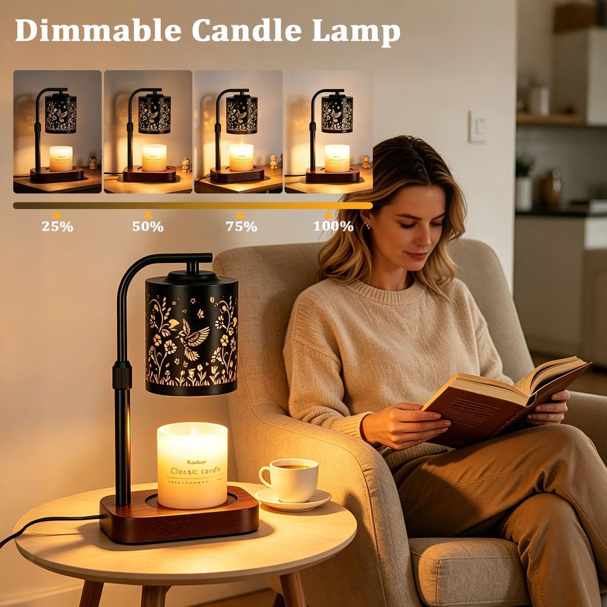 Candle Warmer Lamp with Timer & Dimmer Y783
