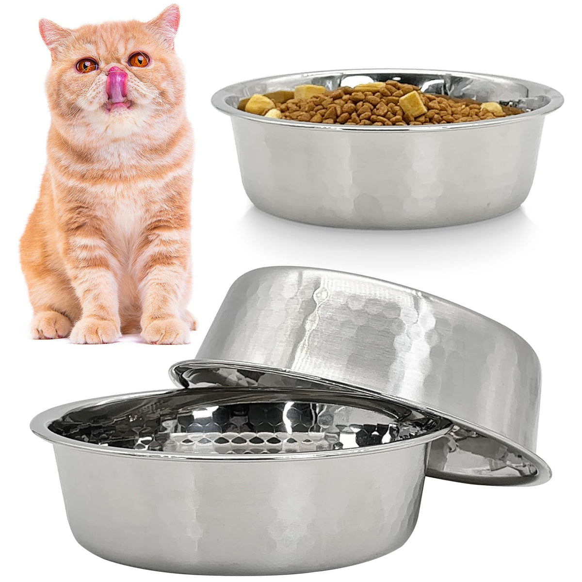 3 Pack Stainless Steel Cat Bowls J371708