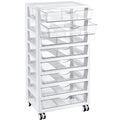 8 Tier Rolling Cart with Drawers H3509