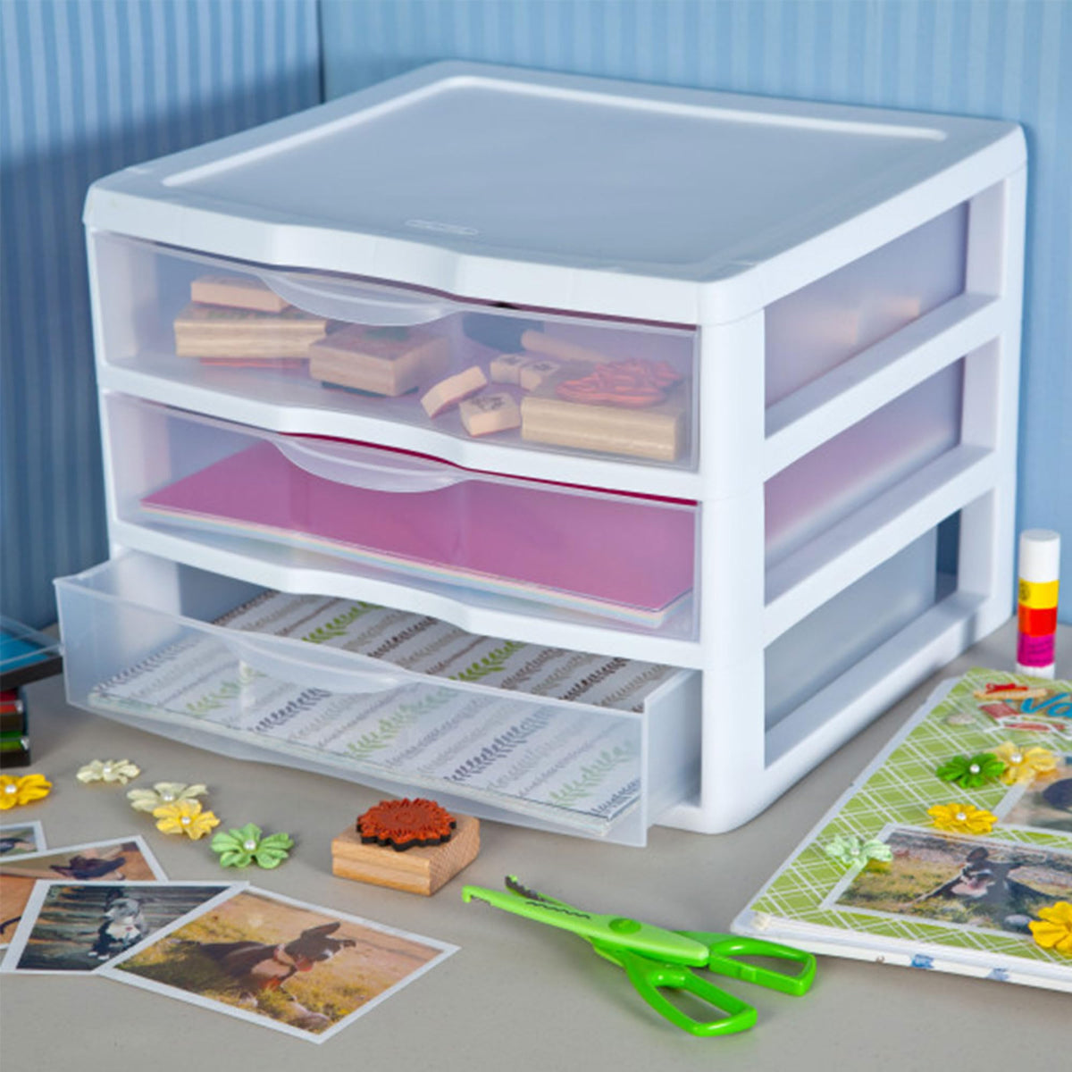 Wide 3-Drawer Storage Unit 6-Pack E4206
