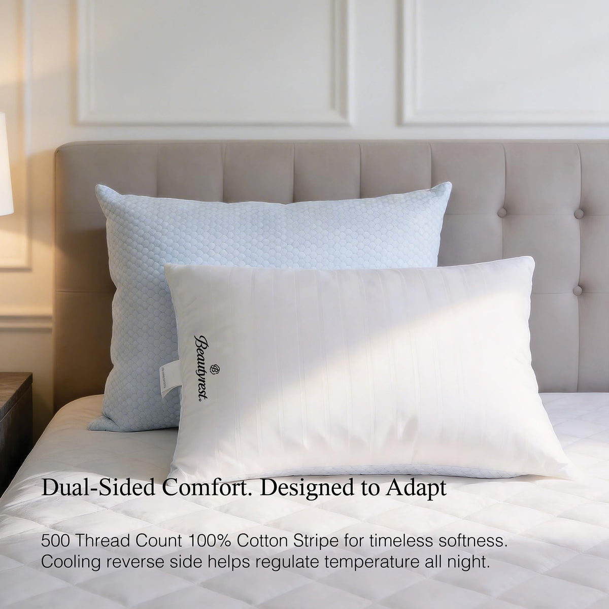 King Size Set of 2 Down Alternative Cooling Pillows R690