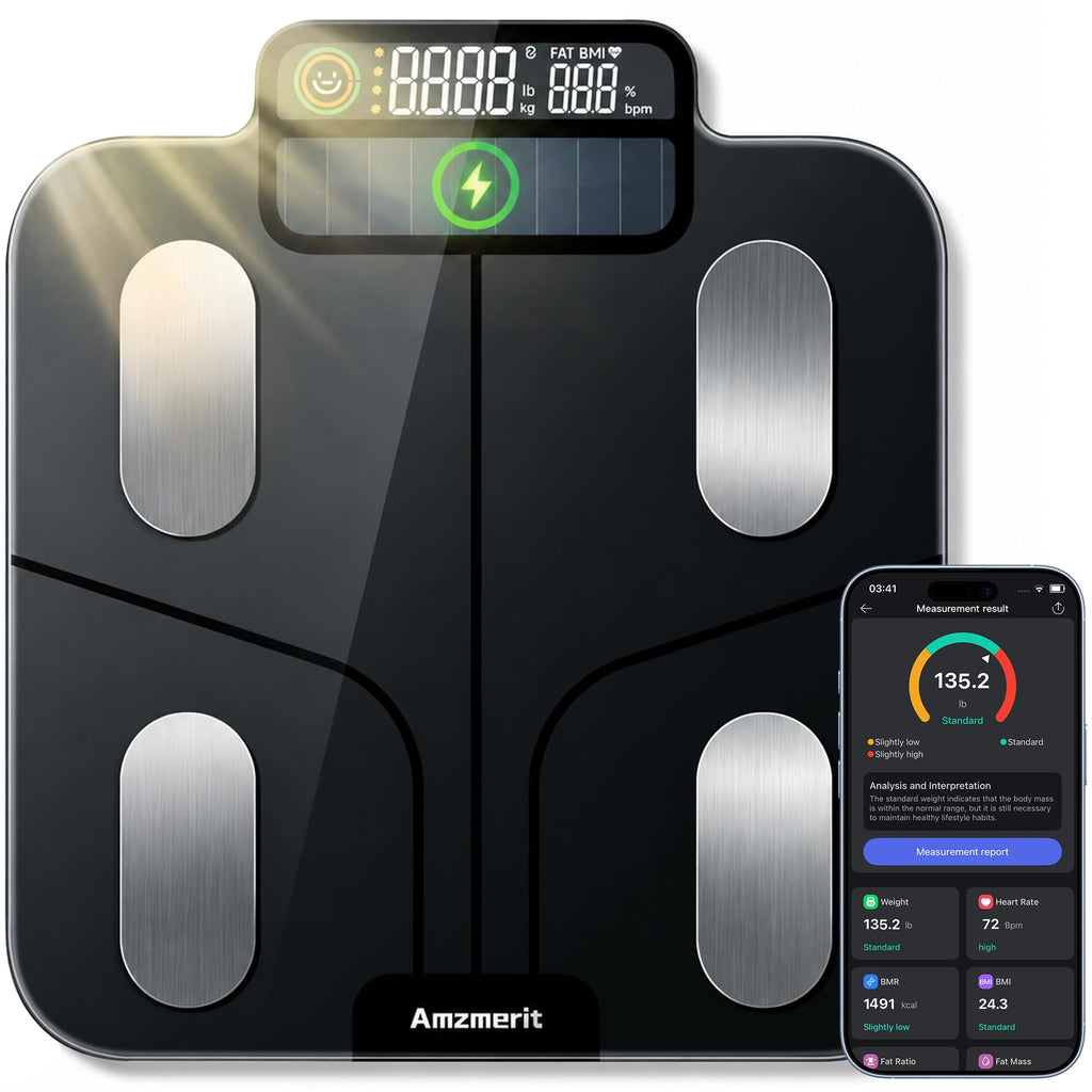 Solar Powered Smart Scale for Body Weight A9143