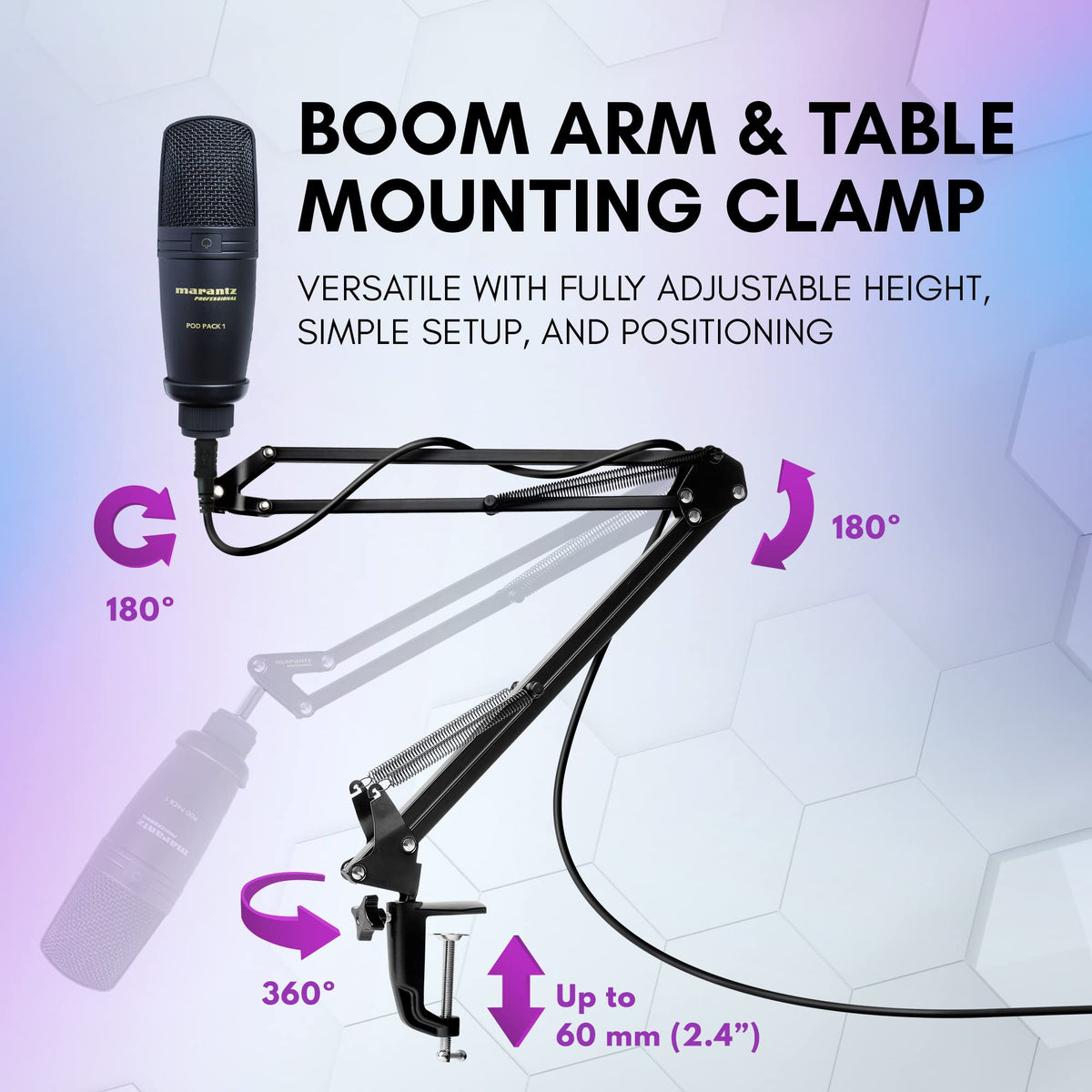 USB Microphone with Boom Arm W6056