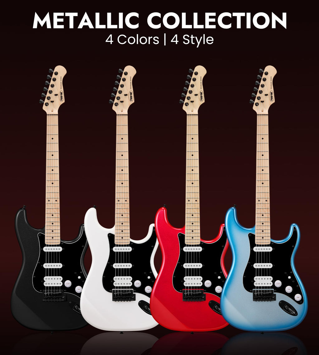 39" Electric Guitar Kit with Amp Sparkle Red O81821