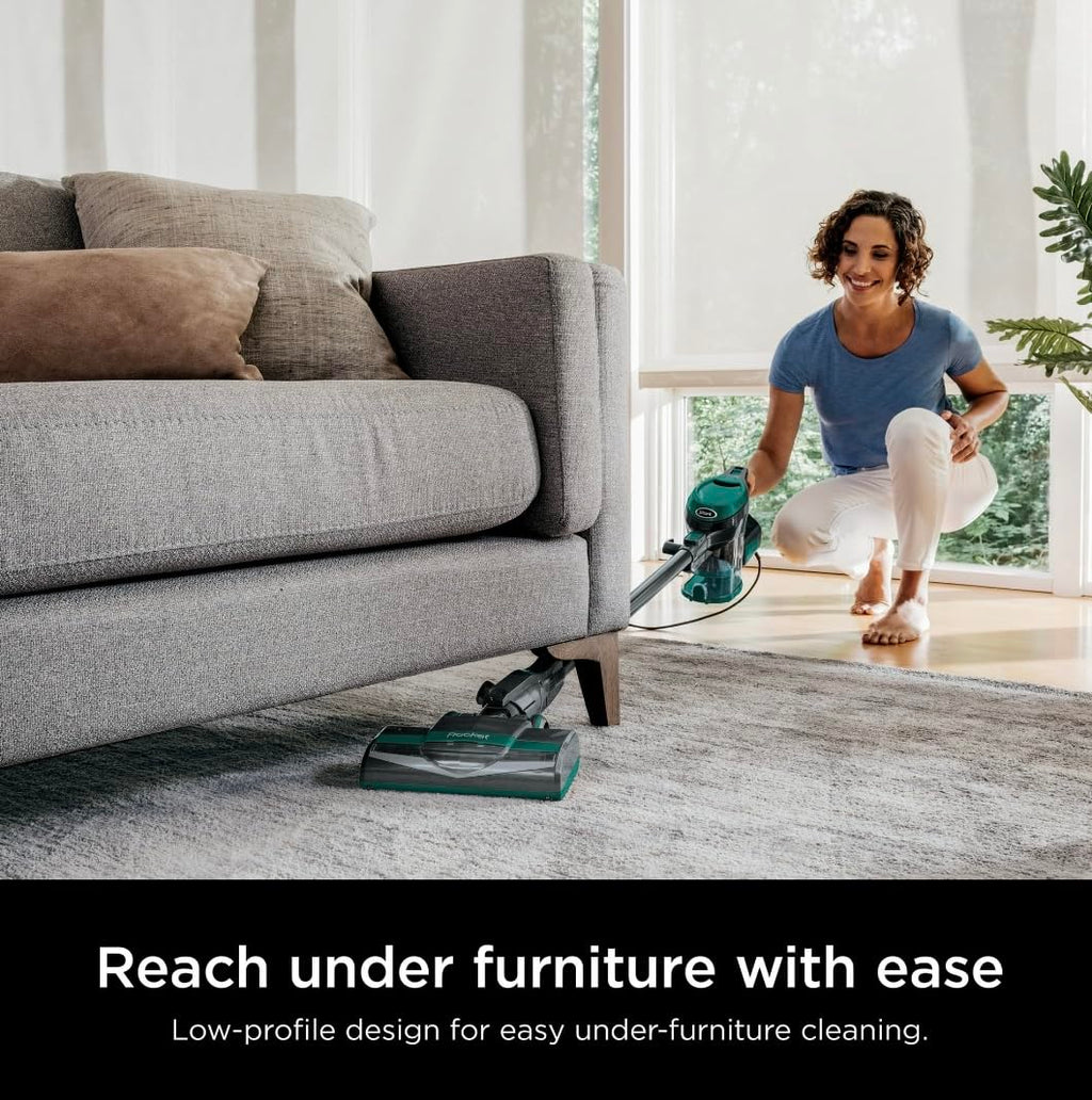 Ultra-Light Corded Vacuum for Carpets & Hard Floors, Green C25632