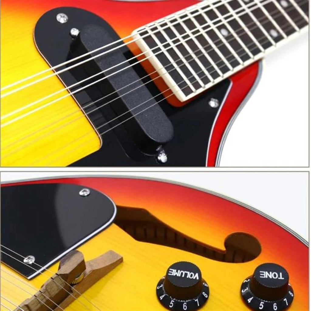 8 Strings Sunburst Mandolin Instrument M4484