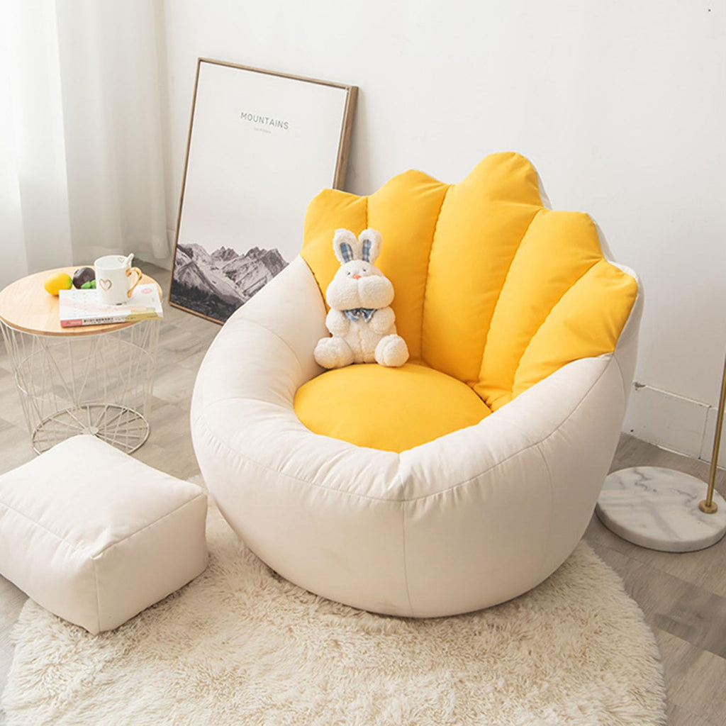 Washable Soft Linen Bean Bag Chair Cover Y62692
