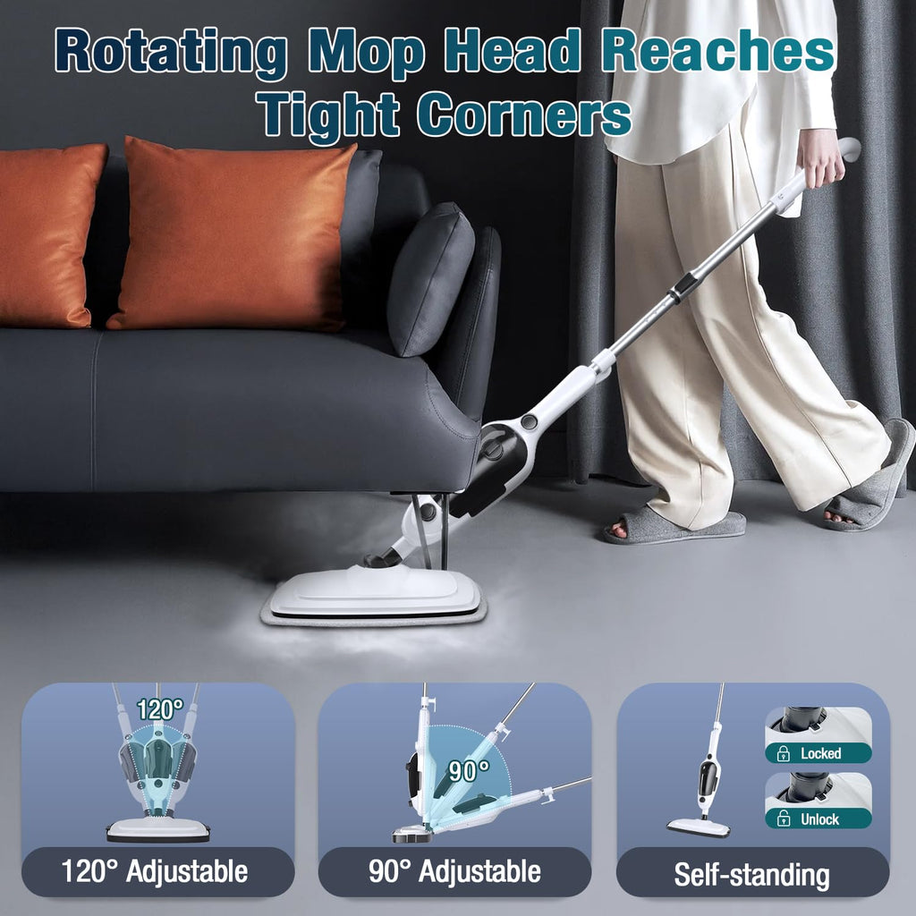 11-in-1 Steam Mop with 15.2 OZ Tank J68383