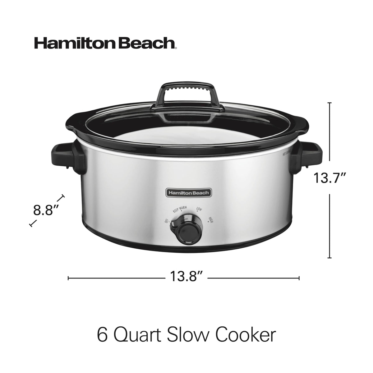 6 Quart Slow Cooker Y587037