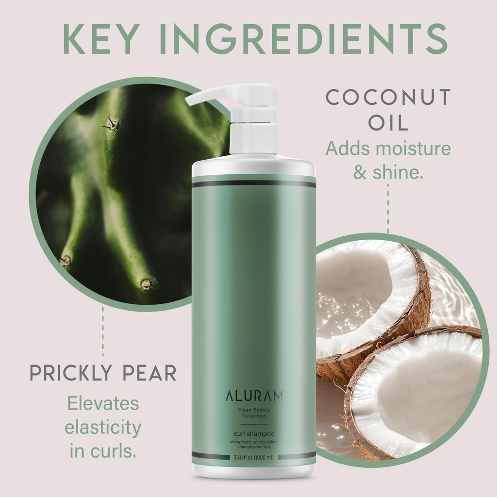 Coconut Water Curly Hair Clarifying Shampoo and Conditioner H55537