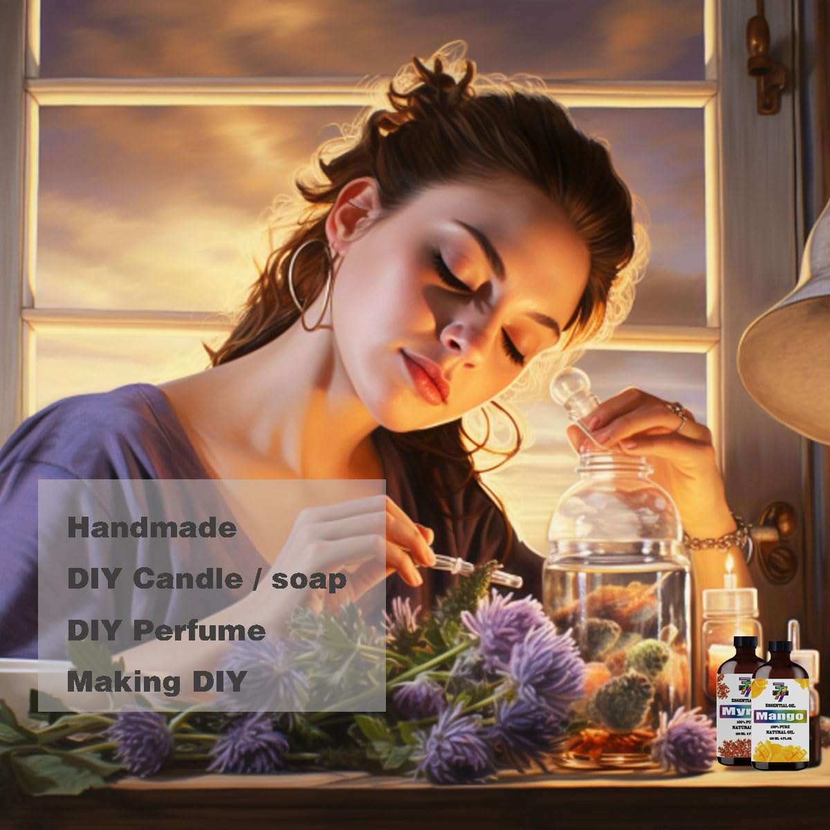 4 Fl Oz Lavender and Marjoram Essential Oil Sets G260