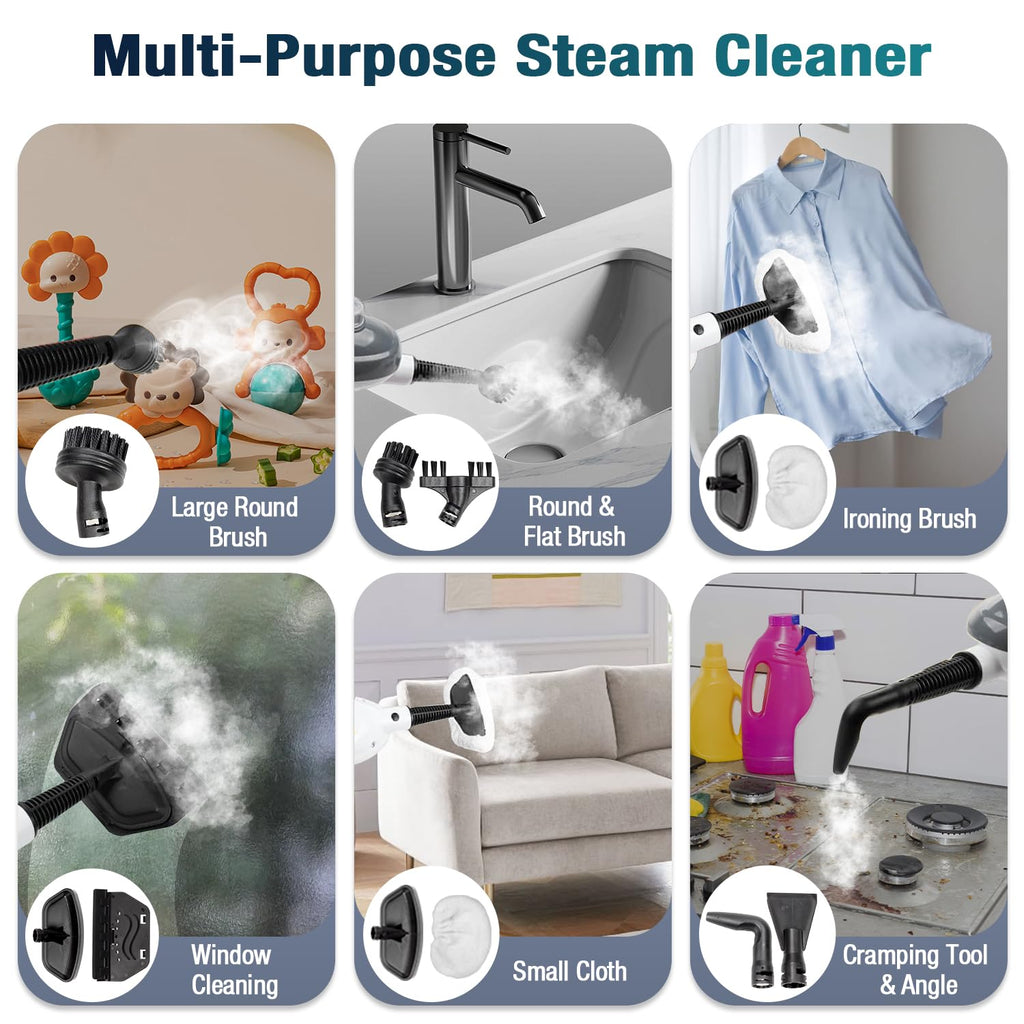 11-in-1 Steam Mop with 15.2 OZ Tank J68383