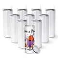10 Pack 20 OZ Stainless Steel Insulated Tumblers with Straw Z9639