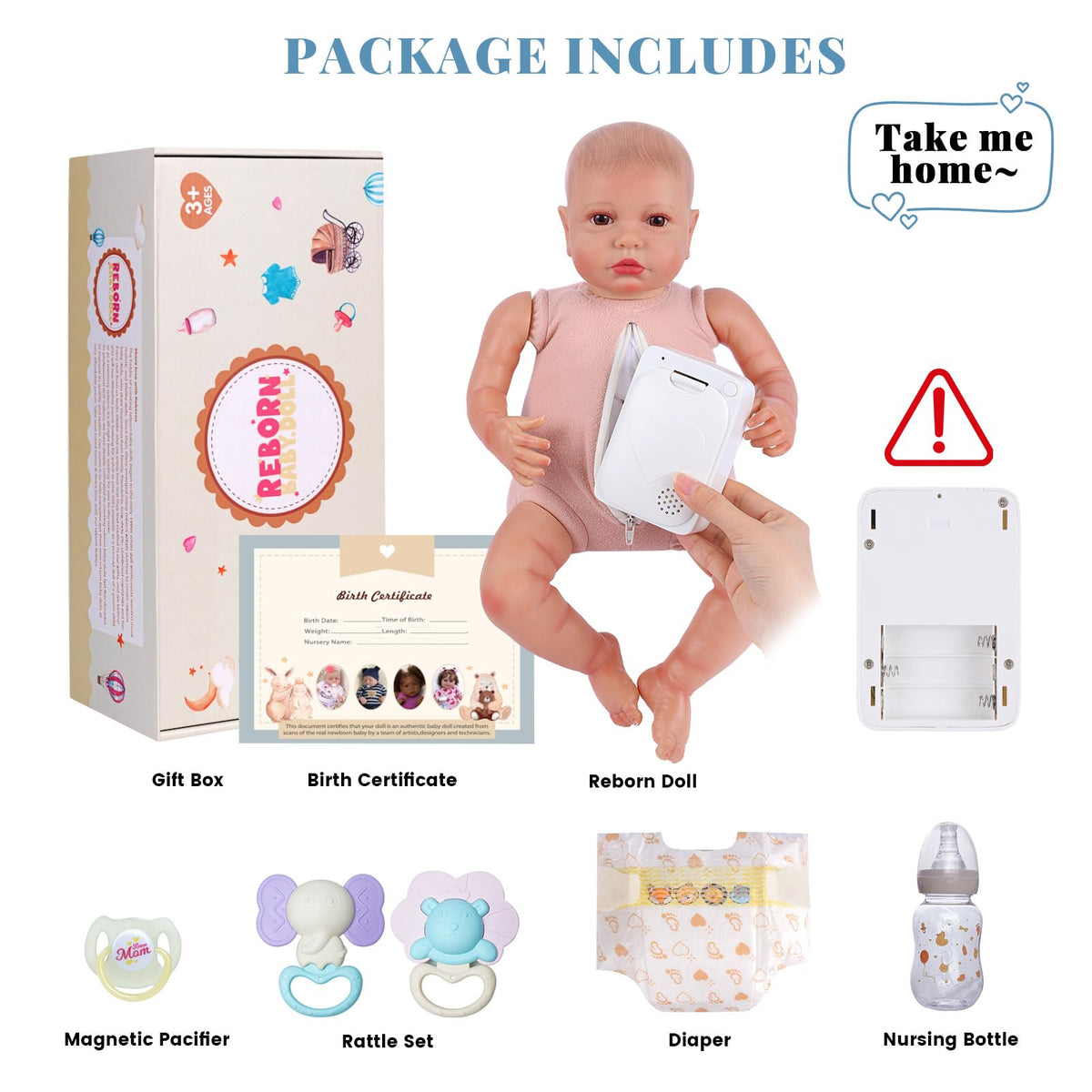 Reborn Baby Dolls with Breathing, Heartbeat, Coos & Conversation Z10738