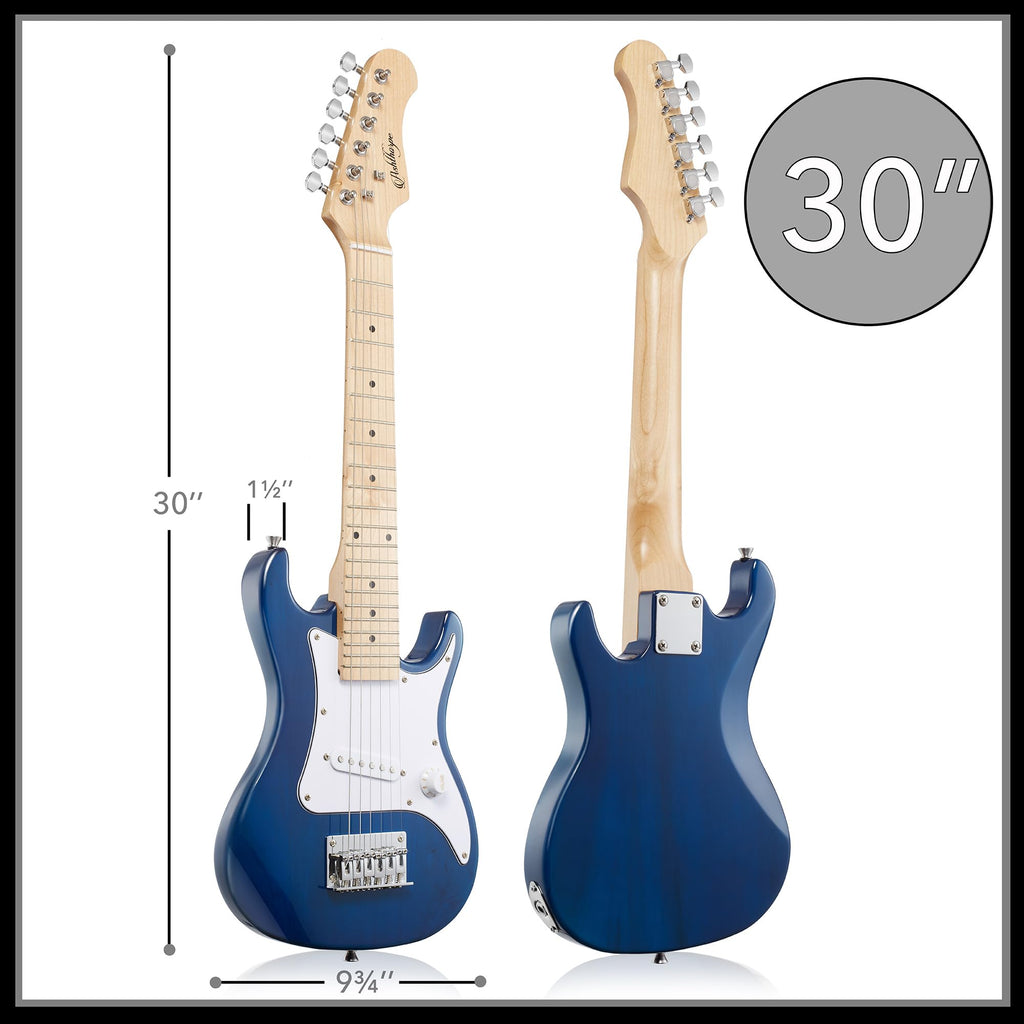 30-inch Kids Electric Guitar Beginner Kit with Amplifier, Blue D98316