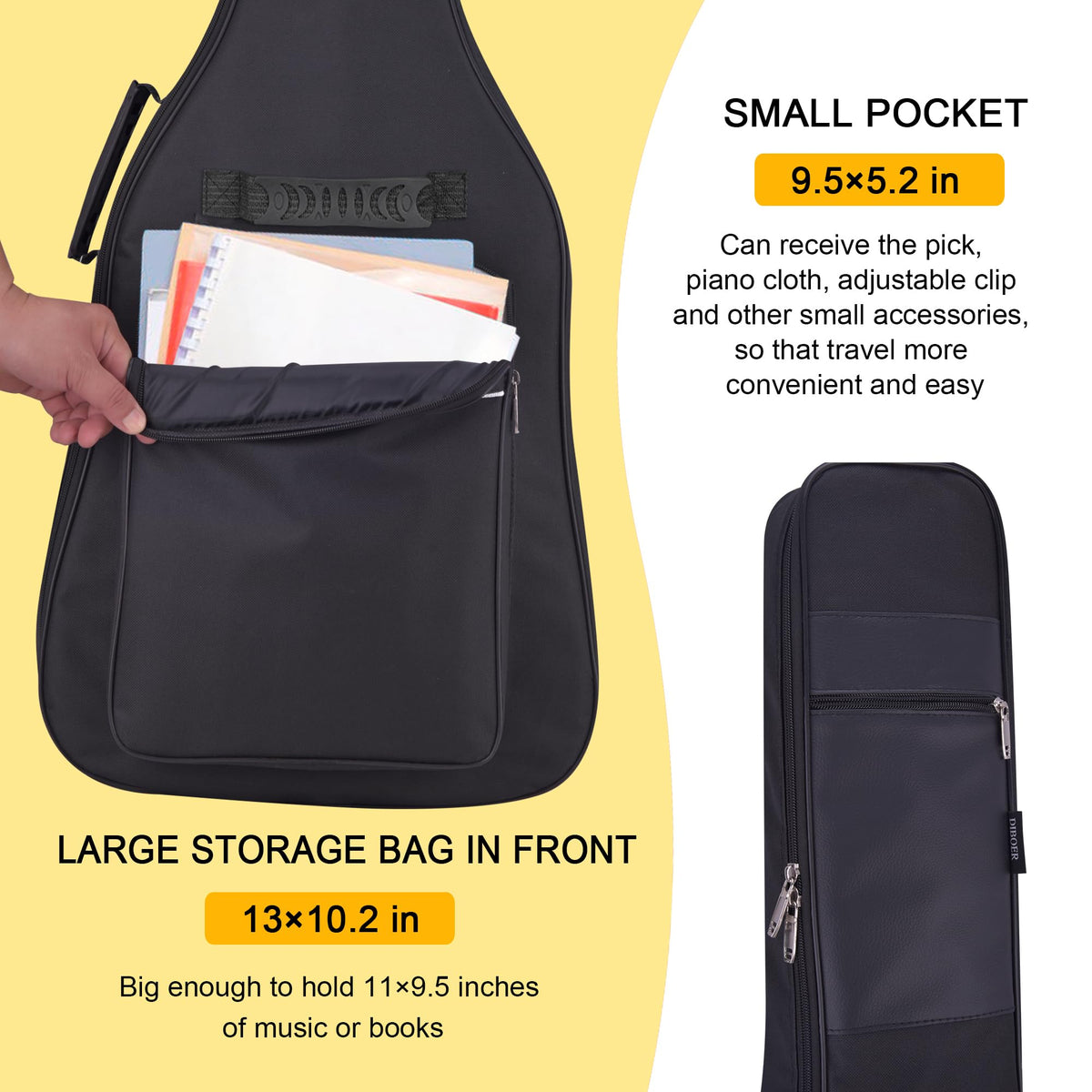 36 Inch Acoustic Guitar Case Soft Padded Gig Bag P307