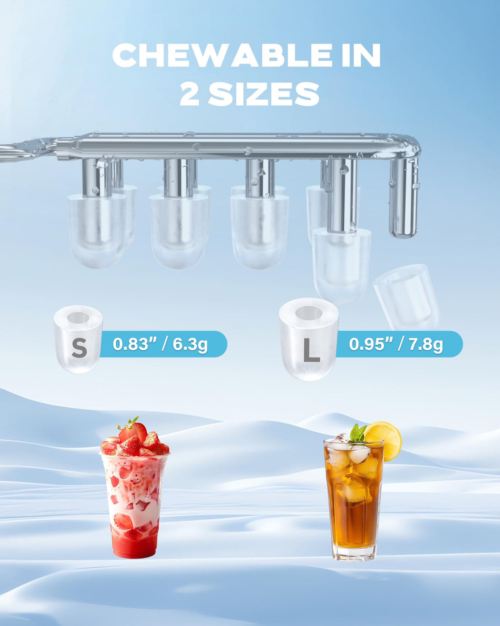 Countertop Ice Maker with Carry Handle, 26lbs/24Hrs N65507