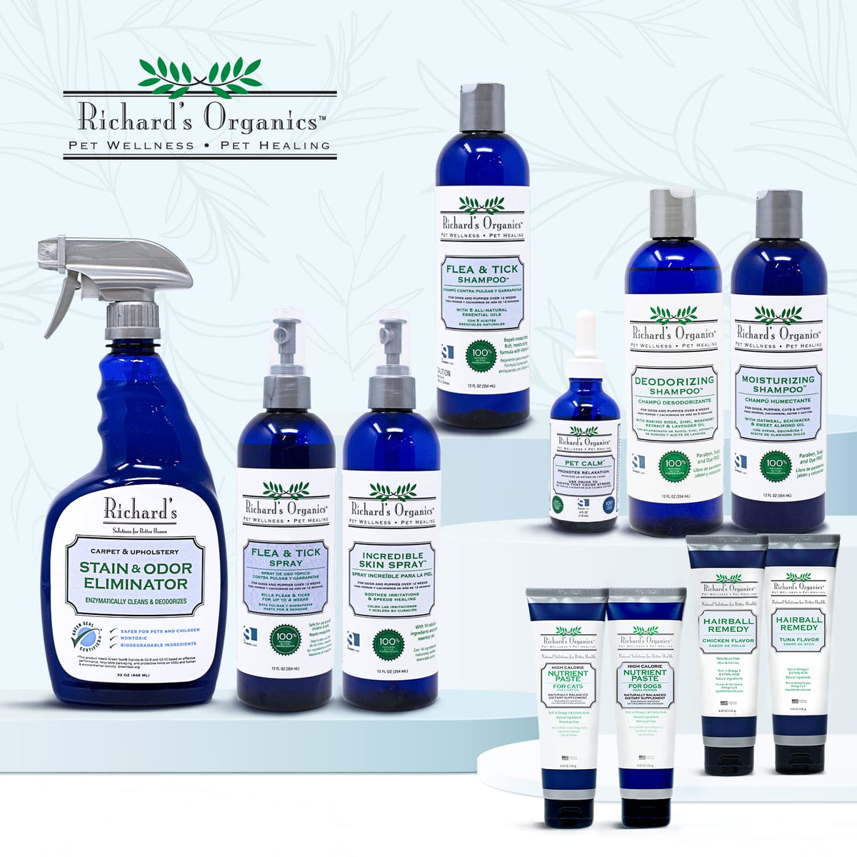 All-Natural Flea and Tick Shampoo for Dogs 12oz A9288