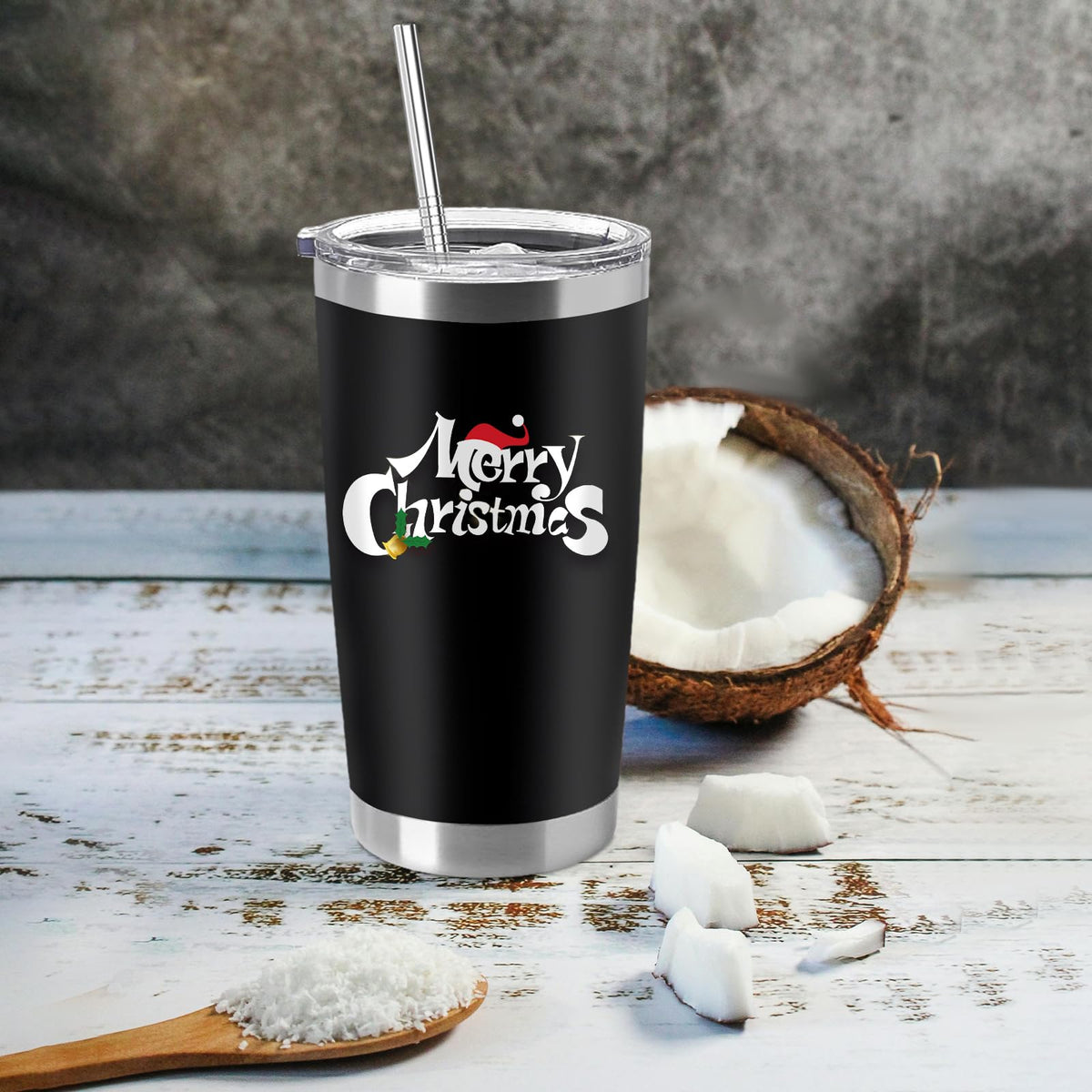 12 Pieces Insulated Stainless Steel Tumbler with Lid and Straw A60581