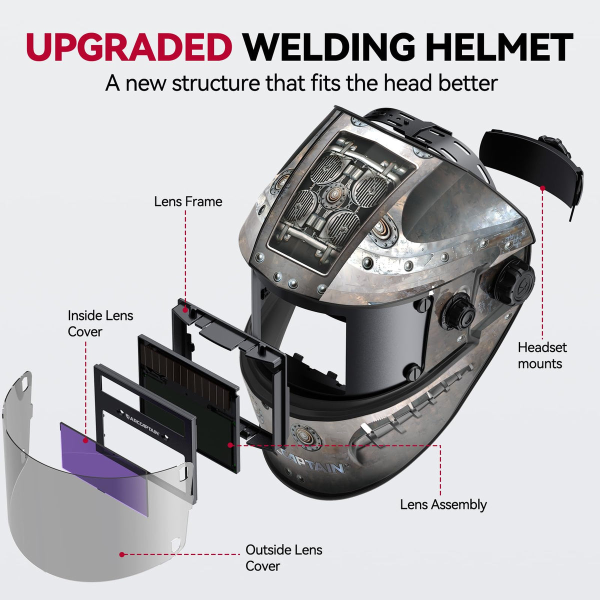 Auto Darkening Welding Helmet Q8093
