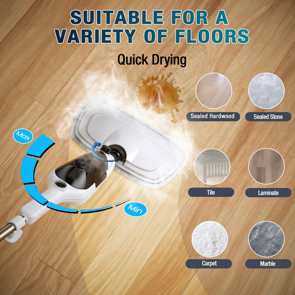11-in-1 Steam Mop with 15.2 OZ Tank J68383