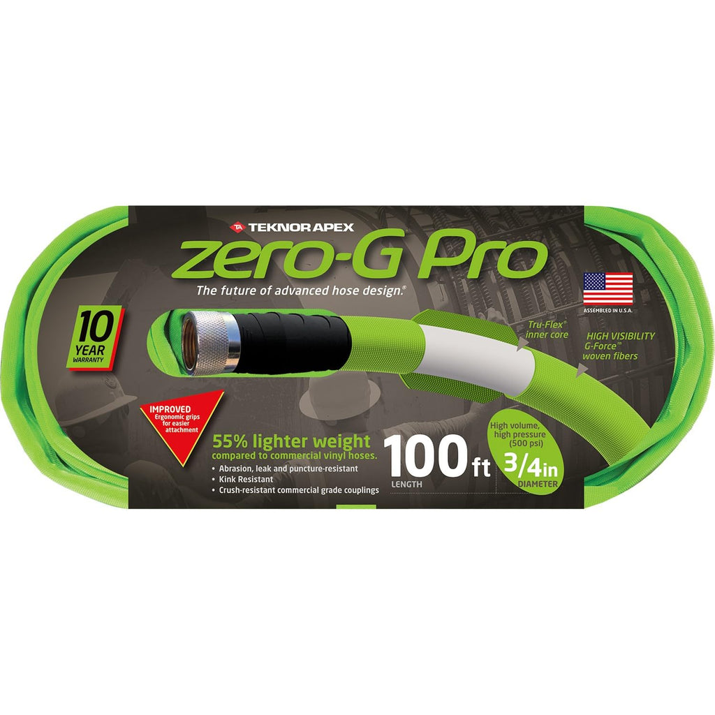 Lightweight Durable Kink-Resistant Garden Hose 3/4" x 100' Green Y759803