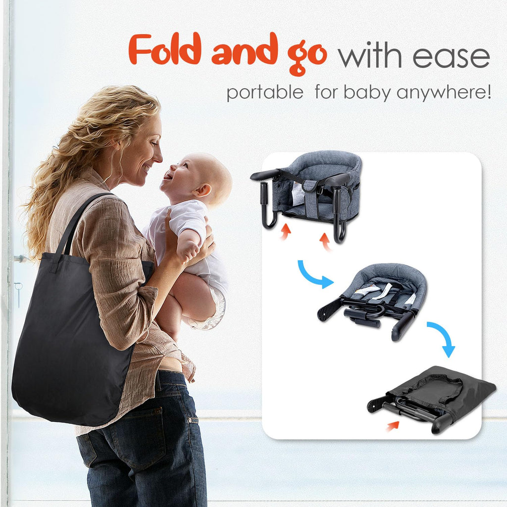 Portable Foldable Hook-On High Chair with Carry Bag V731561