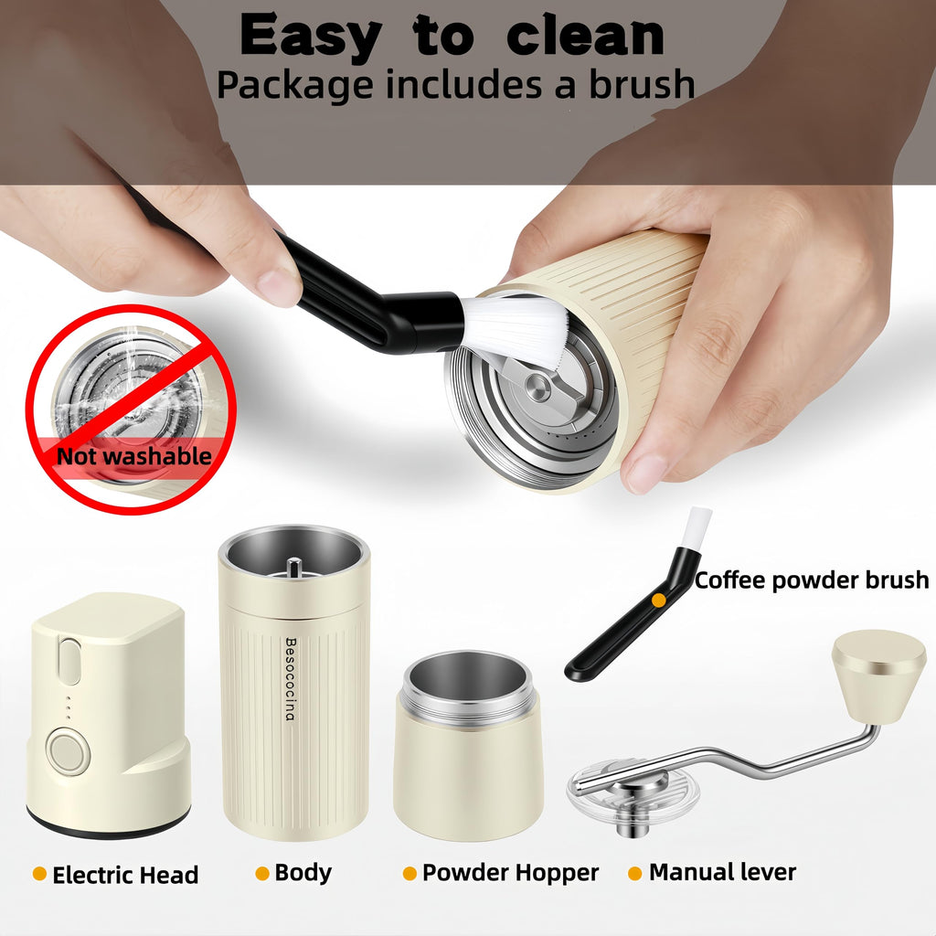 Manual & Electric Burr Coffee Grinder L36279