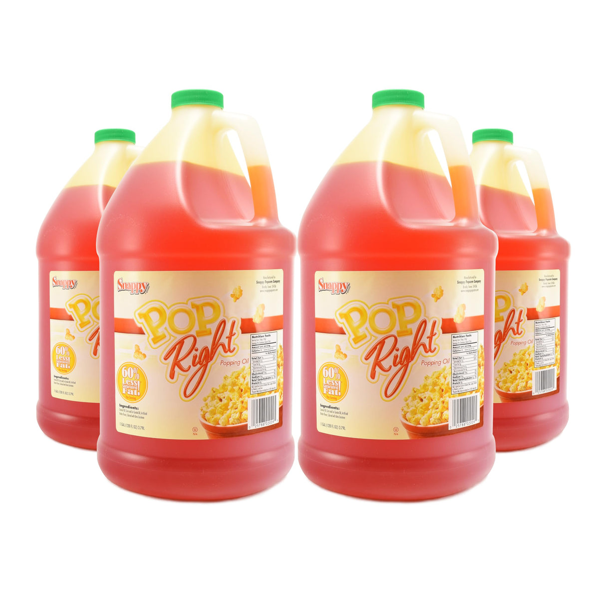 Butter Flavored Popcorn Oil 1 Gallon 4 Pack Q258
