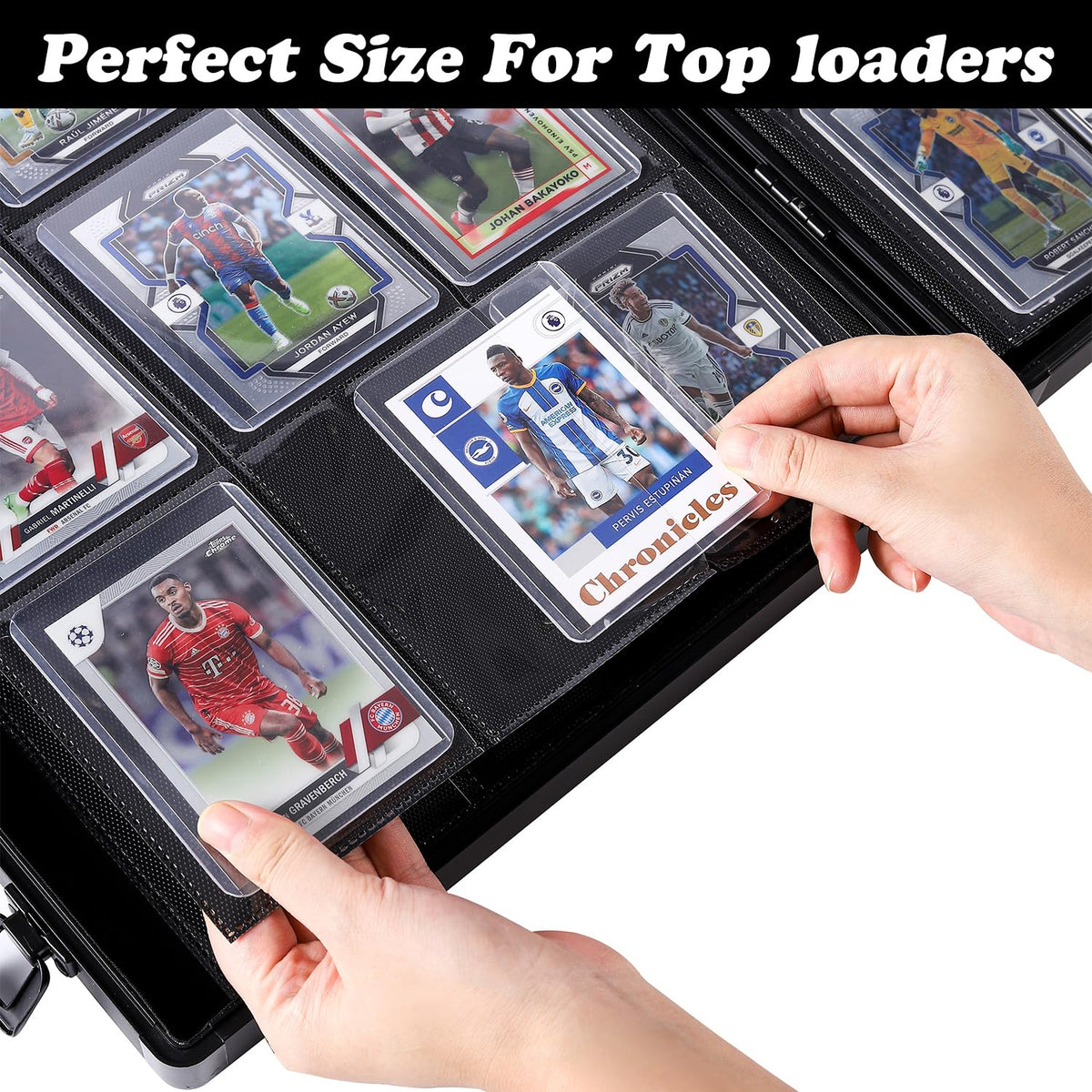 Black 216 Toploader Trading Card Binder S224163